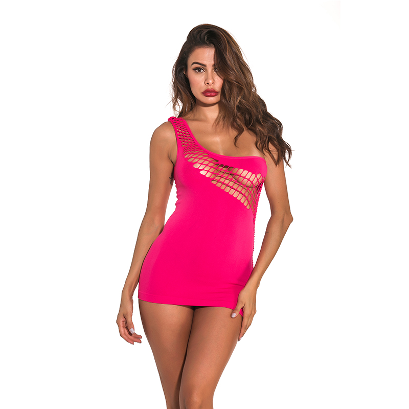 Ins Hot Sale Half Shoulder Mini Dress