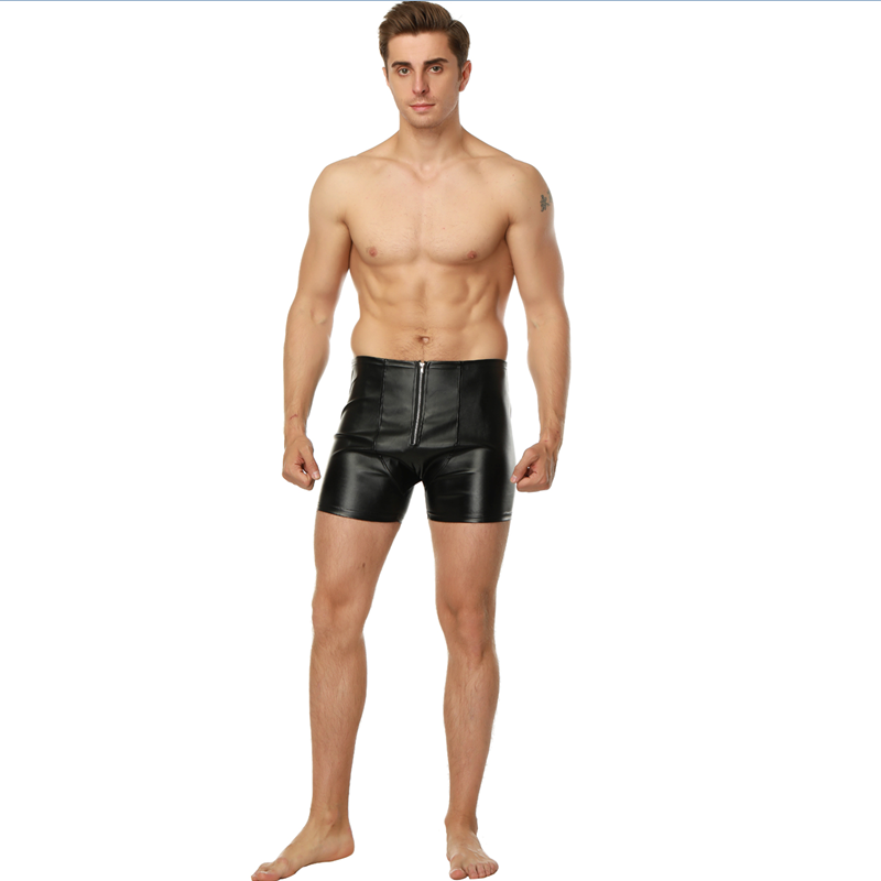 Men's Assless PU Shorts