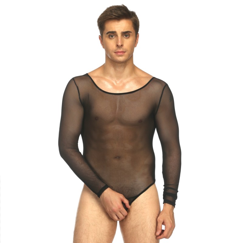 Men's Mesh Long Sleeve Teddy