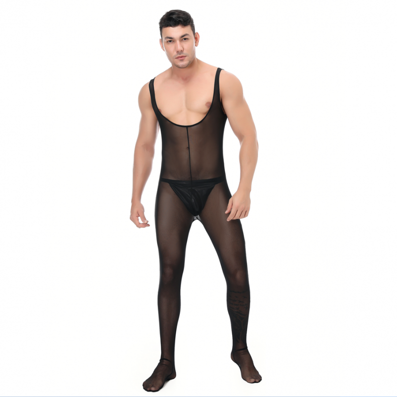 Men's Mesh Vest Bodysuit