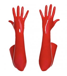 Wet Look PU Gloves