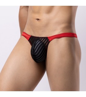Men’s Sheer Color-Block Thong