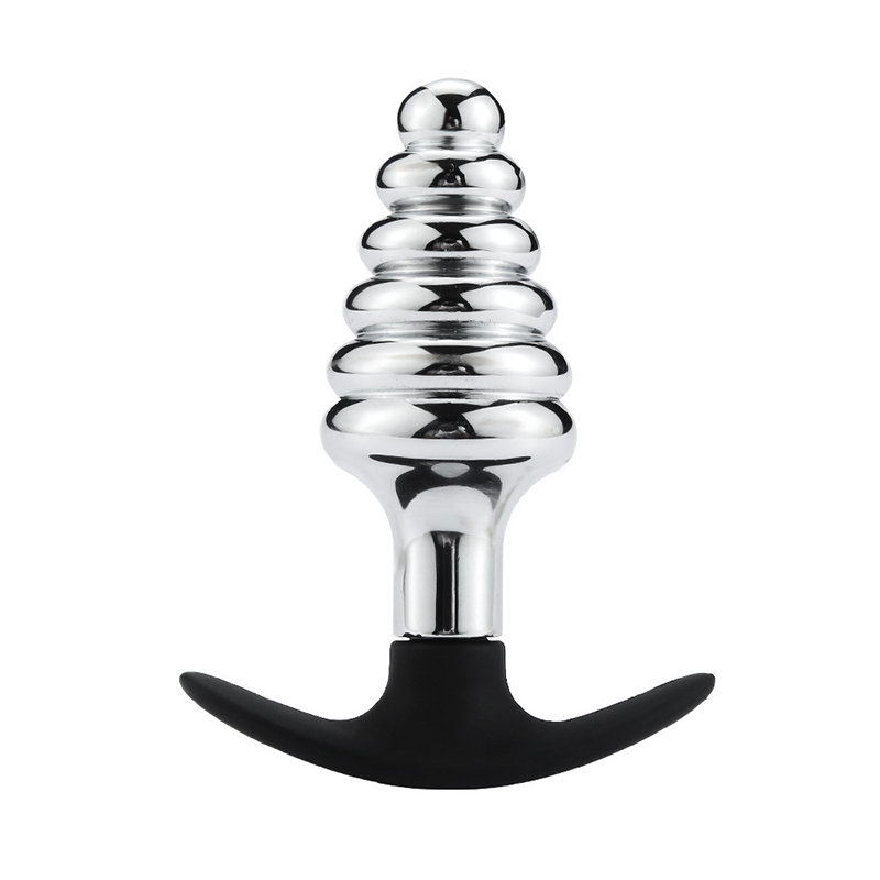 Silicone Base Metal Anal Plug V