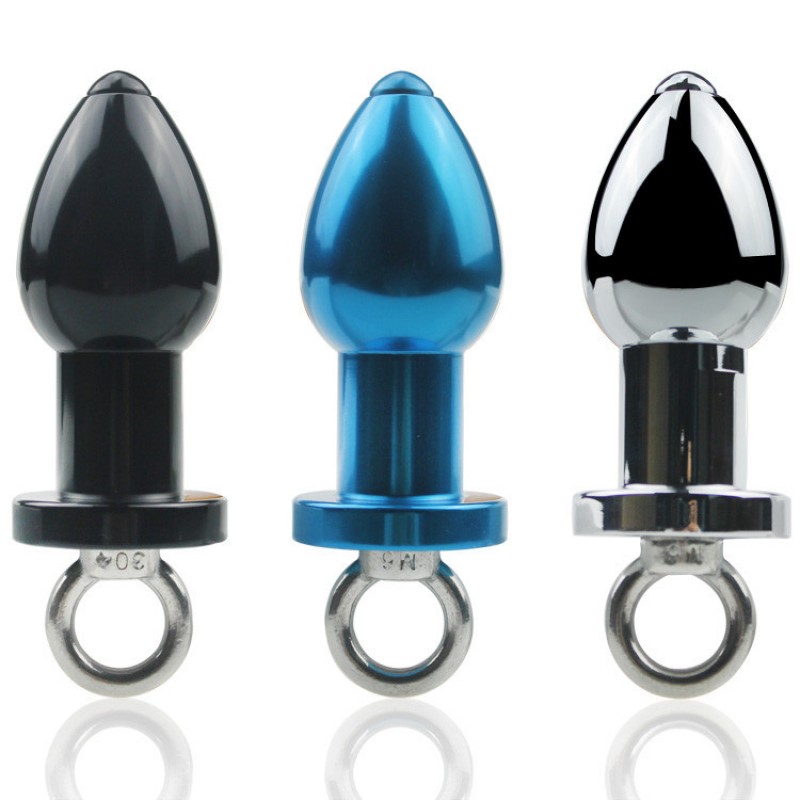 Aluminum Alloy Hallow Enema Anal Plug