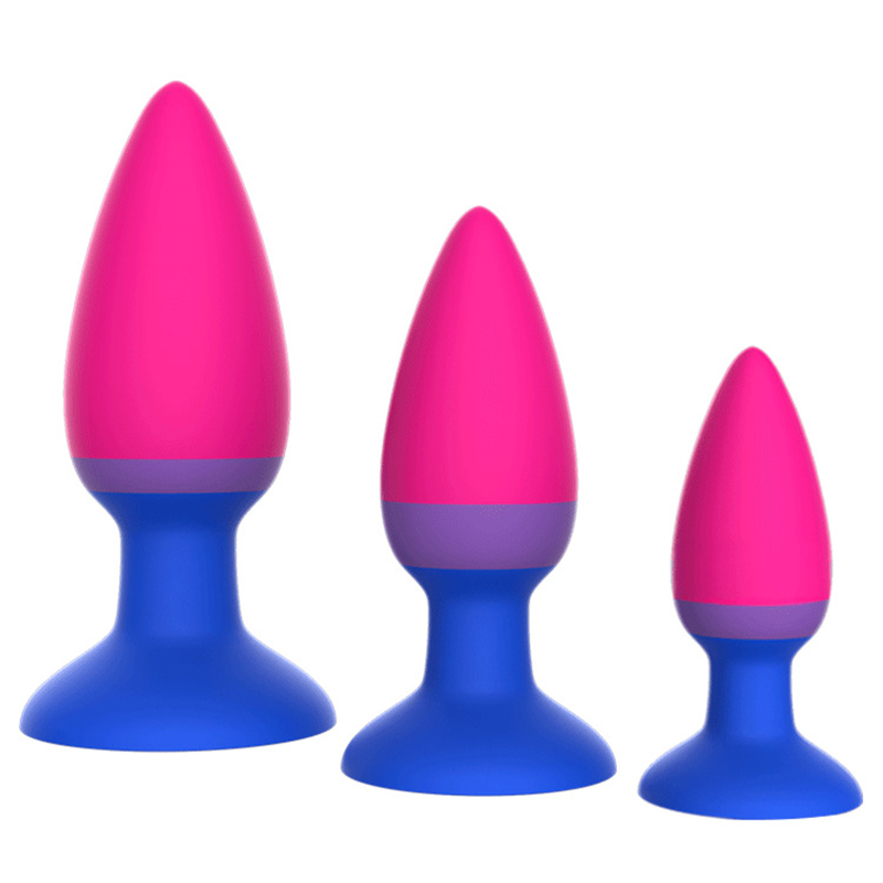 3pcs Liquid Silicone Butt Plug Kit