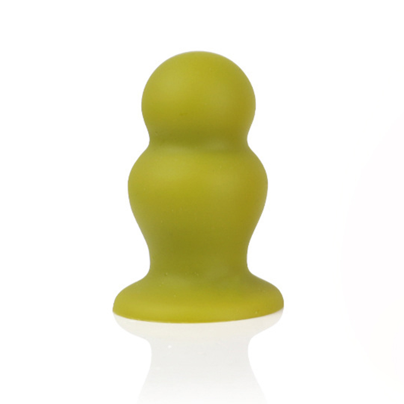 Liquid Silicone Butt Plug in Green