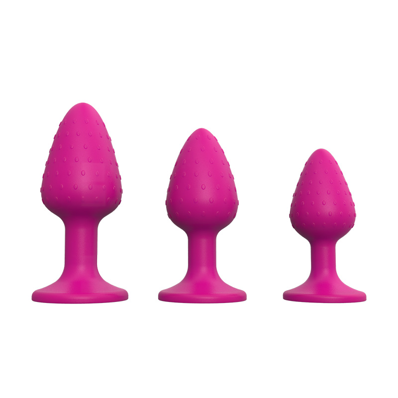 3-Pack Butt Plug Set - Strawberry