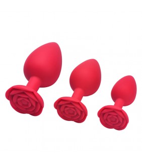 Rose Anal Plugs Set