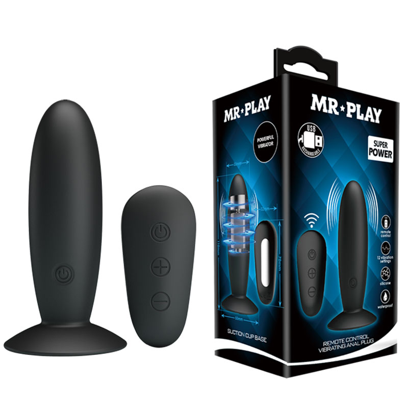 Remote Control Vibrating Anal Plug - Torpedo