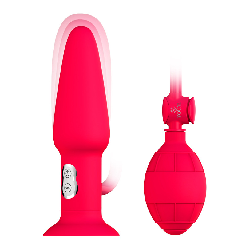 Hand Pump Inflatable Anal Vibrator