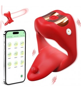 App Control Cock Ring - Tongue