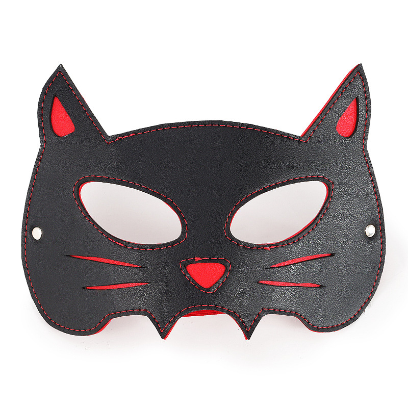 PU Leather Cat Masquerade Mask