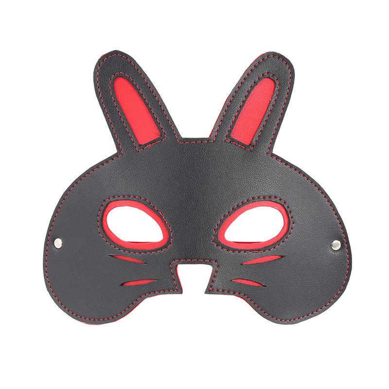 PU Leather Rabbit Masquerade Mask