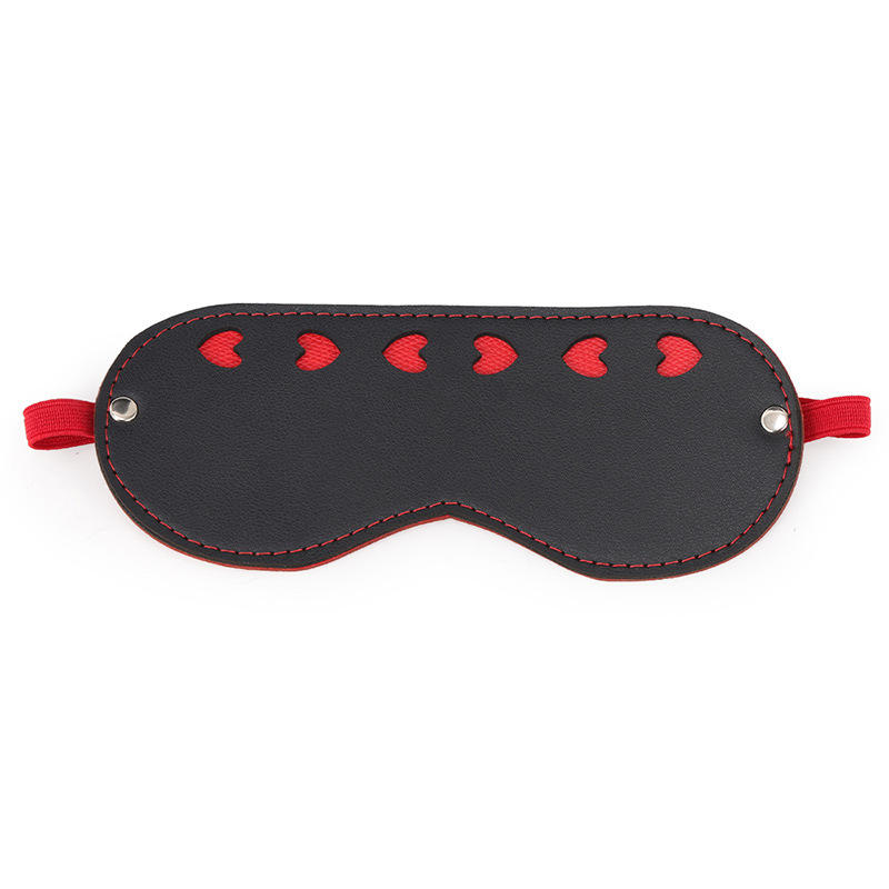 PU Leather Black Blindfold