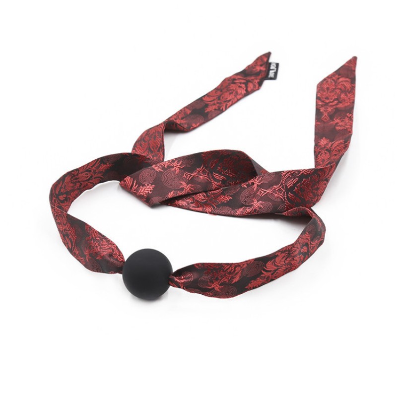 Satin Belt Silicone Gag