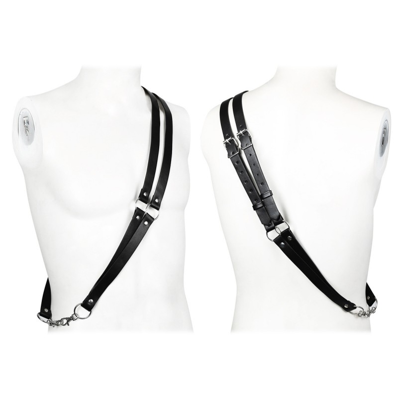 Male Double Straps Crossbody Harness