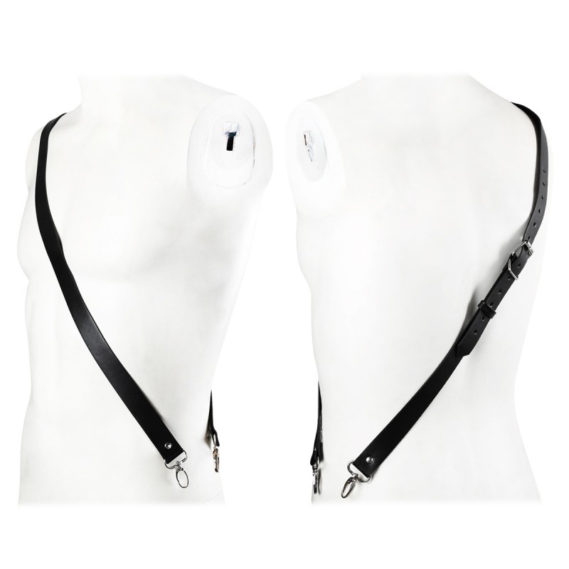 Male Crossbody PU Harness