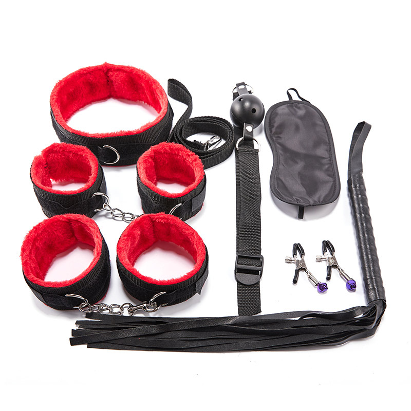 7pcs Nylon Plush Bondage Kit