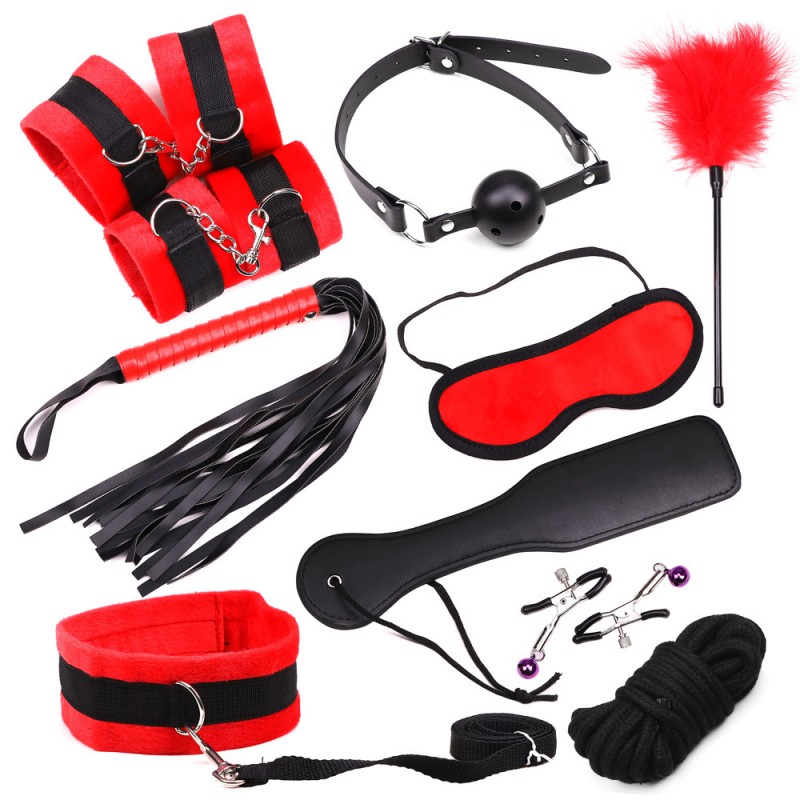 10pcs Plush Bondage Kit
