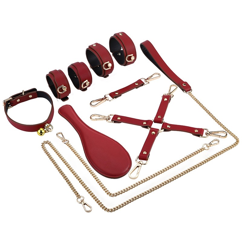 6pcs PU Leather Bondage Kit