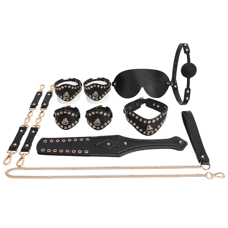 8pcs Spiked PU Bondage Kit