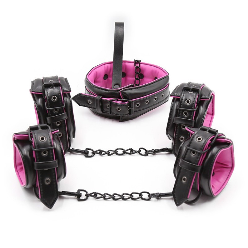3-piece Sponge Leather Bondage Kit