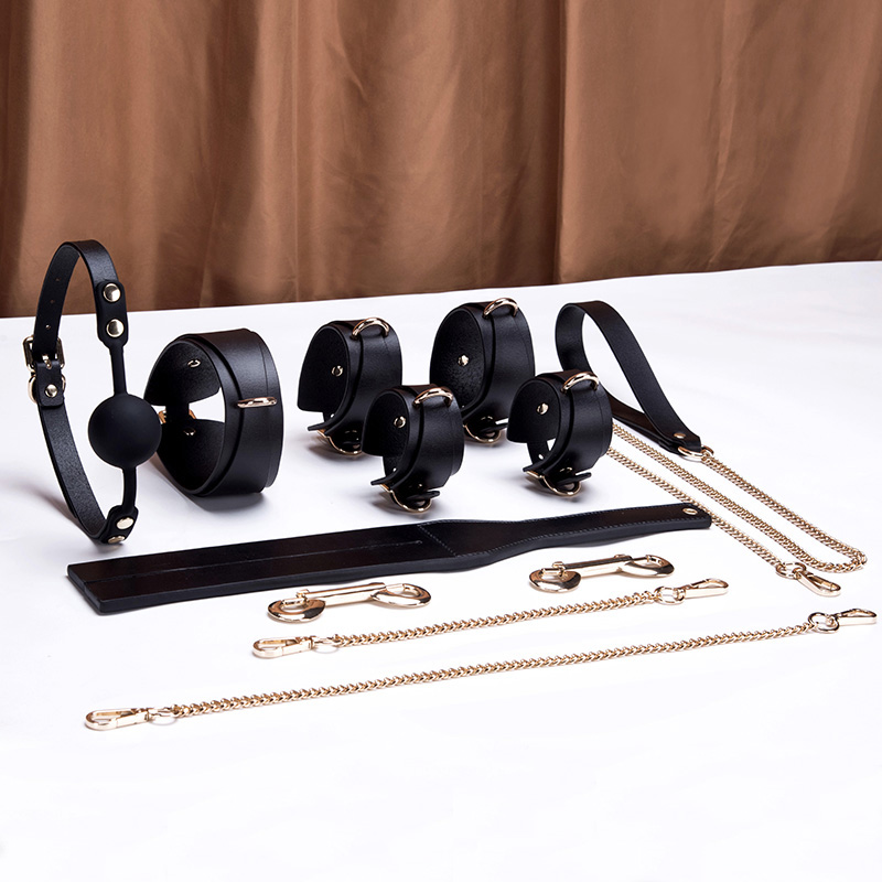 Strict Leather 8pcs Restraint Kit in Black