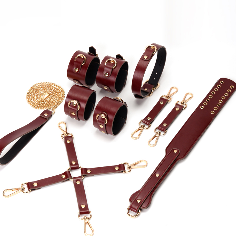 Superior PU 7pcs Bondage Kit