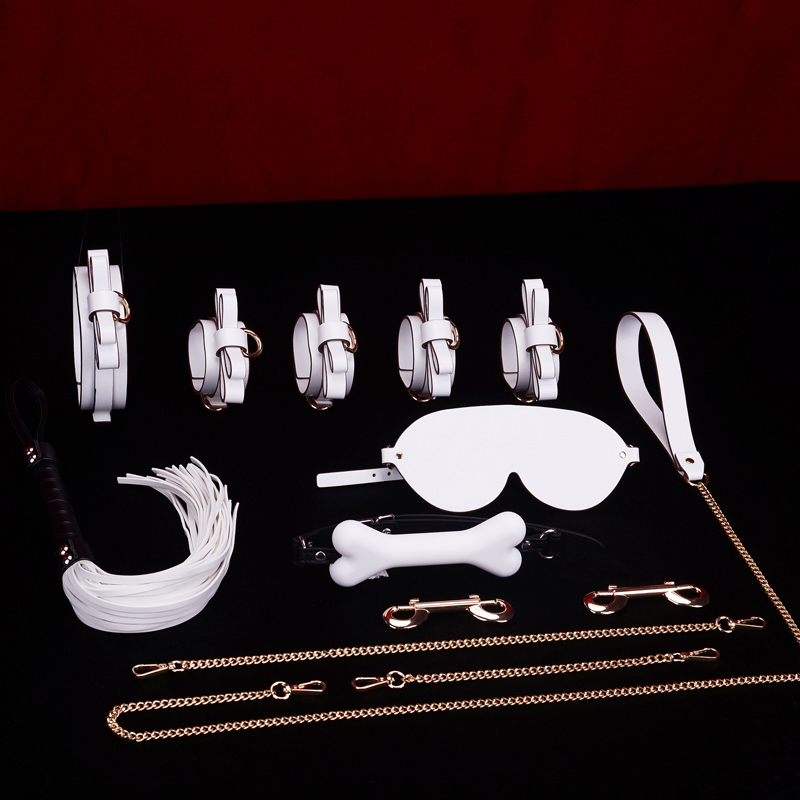 Pure White 9pcs Bondage Kit