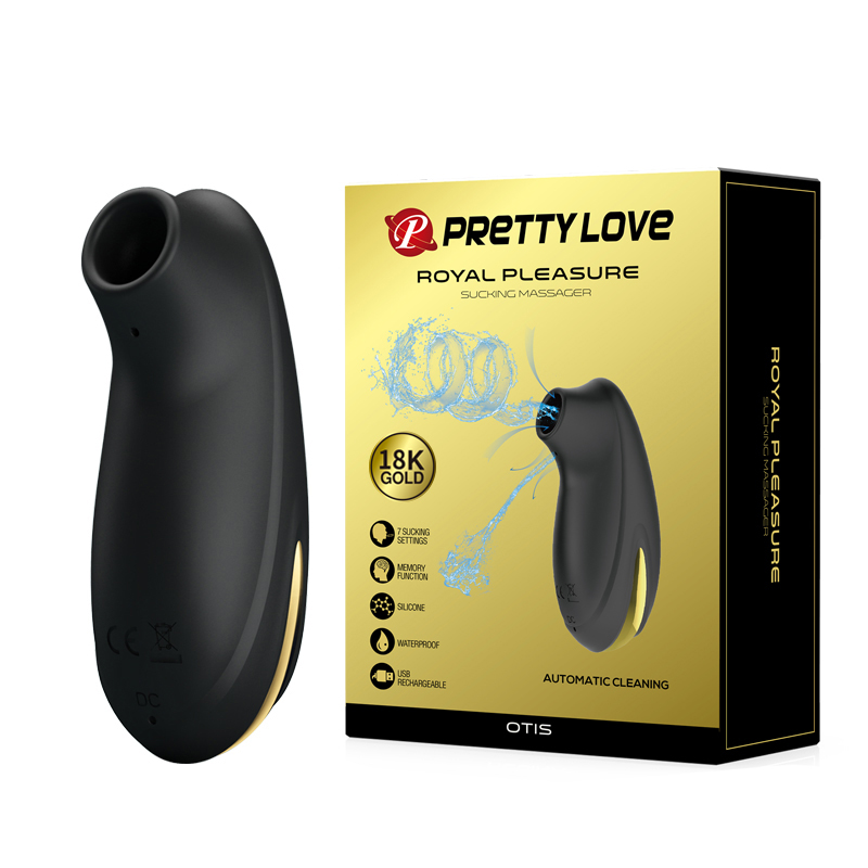 18K Gold Luxury Sucking Vibrator-Otis