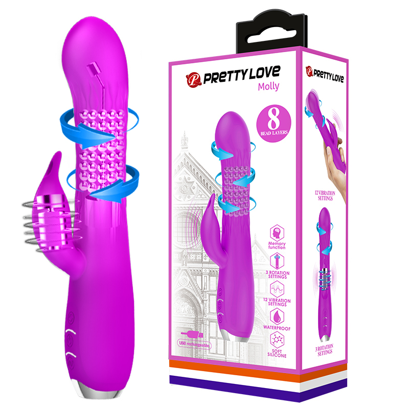 Rotating Beads Rabbit Vibrator-Molly