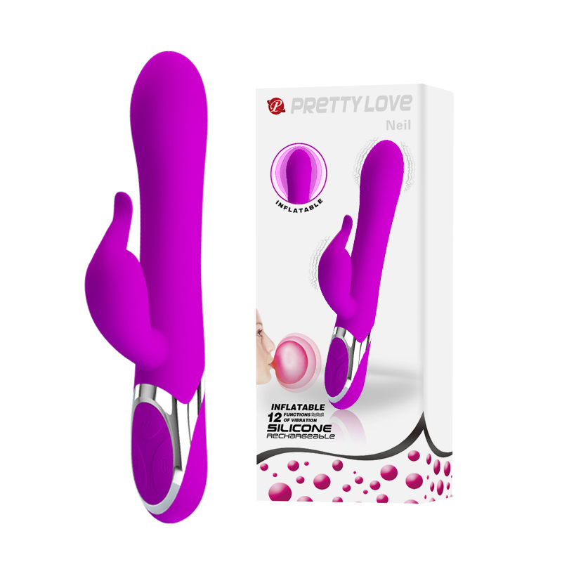 12 Modes Inflatable Rabbit Vibrator-Neil