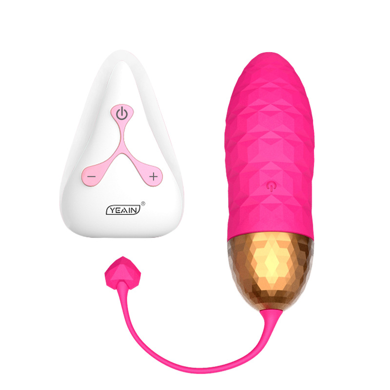 Diamond Texture Egg Vibrator - Remote Control