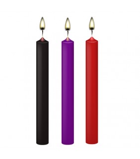 3pcs Fetish Drip Candles Set