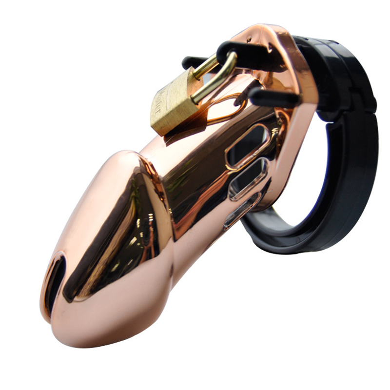 Glossy Chastity Device Cock Cage - L