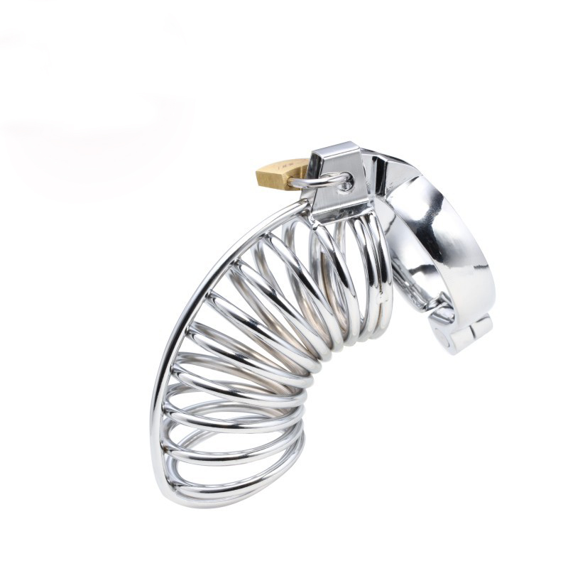 Chromed Metal Spring Cock Cage