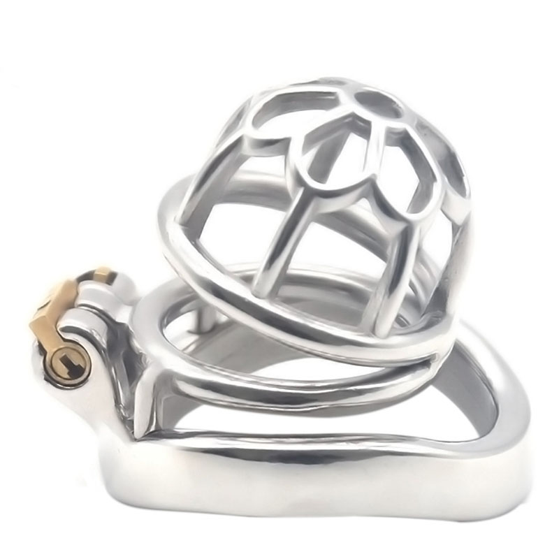 Stainless Steel Flower Arc Ring Cock Cage I