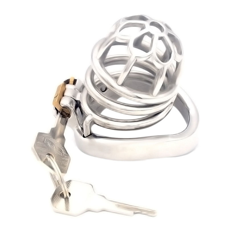 Stainless Steel Flower Arc Ring Cock Cage III