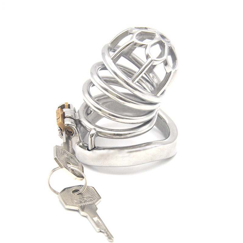 Stainless Steel Flower Arc Ring Cock Cage IV