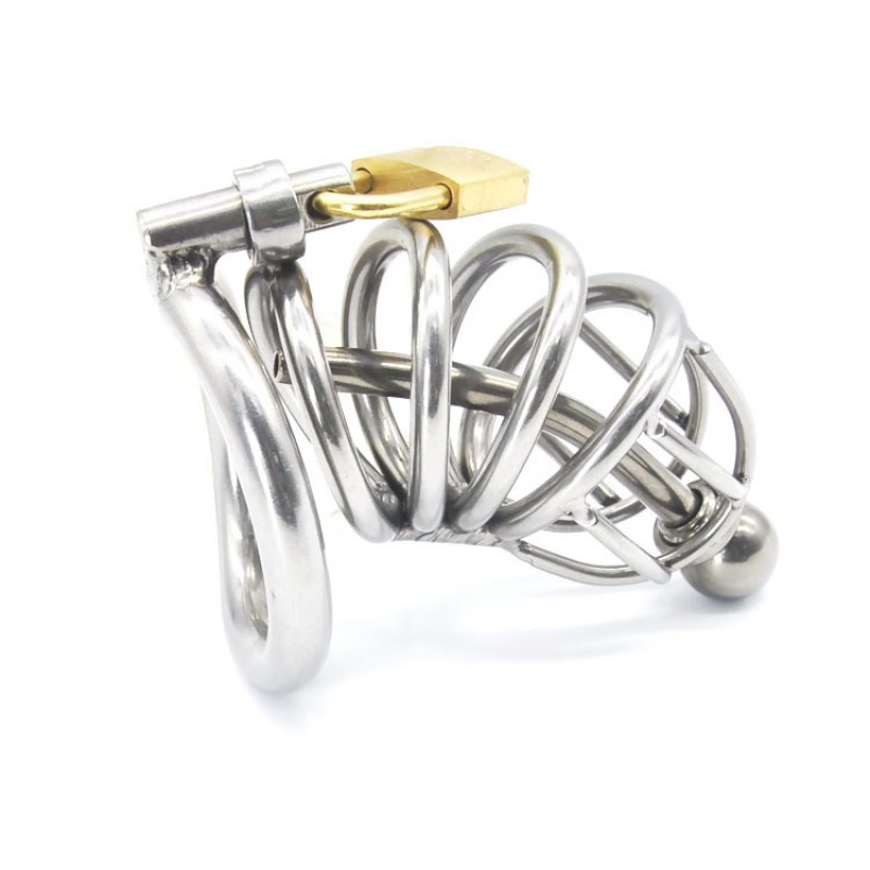 Arc Ring CB6000S Cock Cage with Penis Plug III