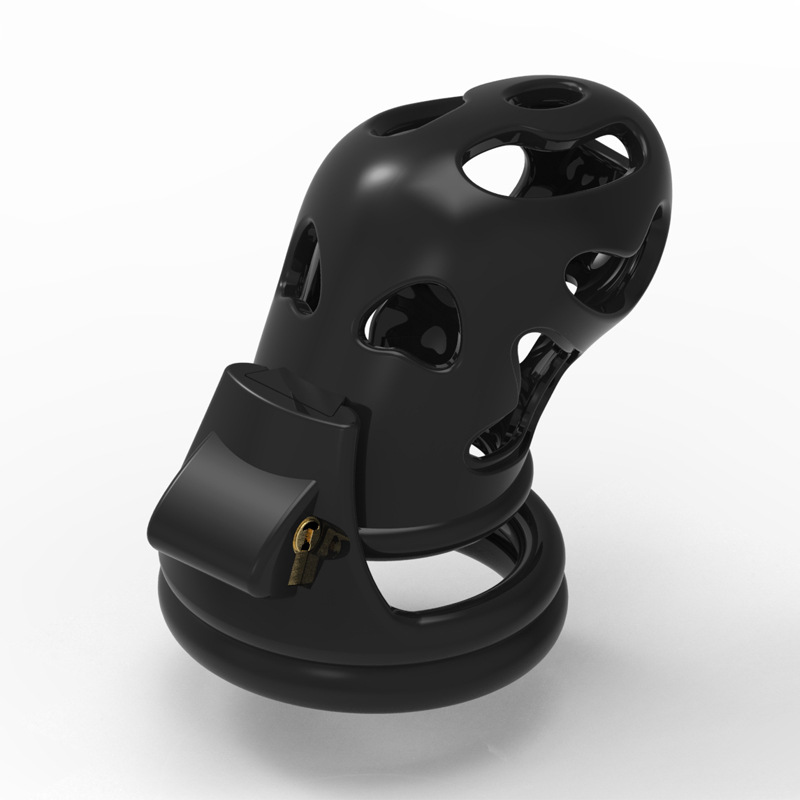 Resin Cock Cage with 4 Clasps - Ghost I