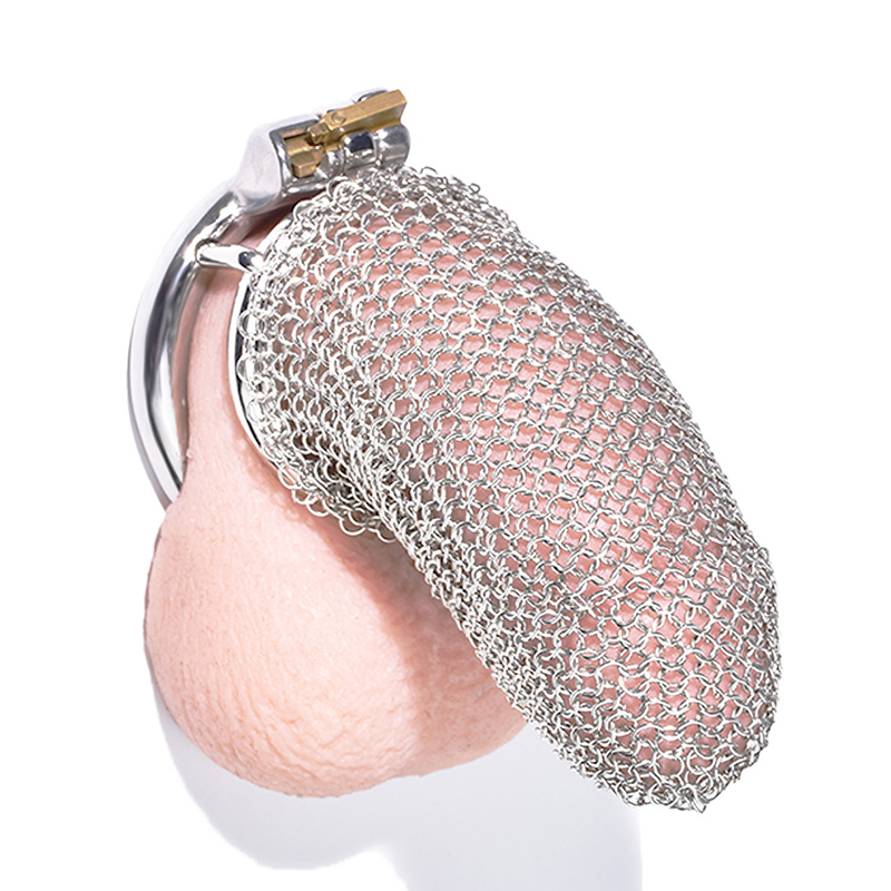 Stainless Steel Mesh Cock Cage - L
