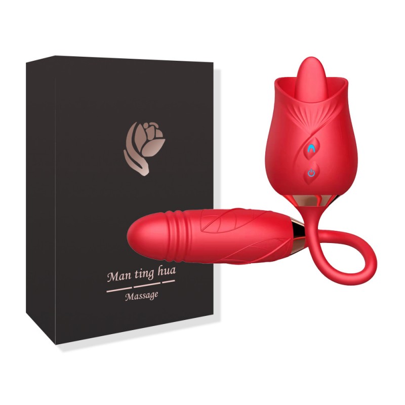 Two Heads Vibrator - Rose III