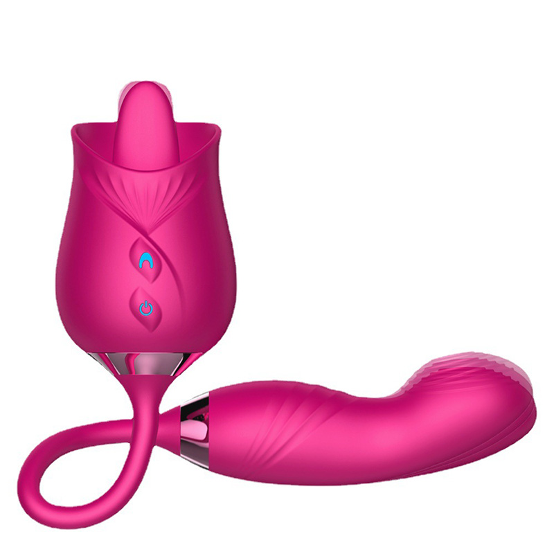 Two Heads Vibrator - Rose V