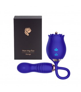 Two Heads Vibrator - Rose VIII