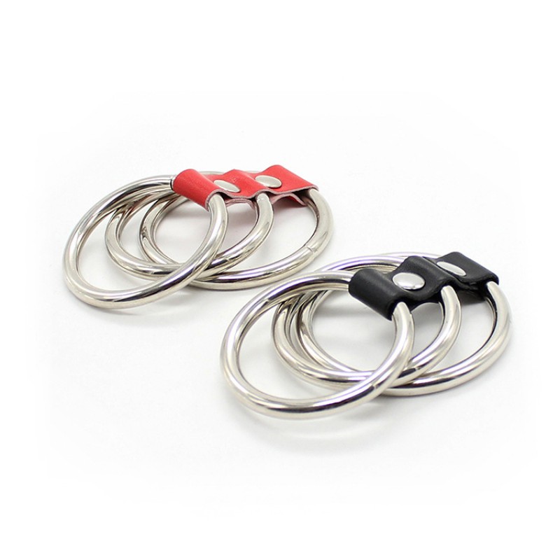3 Metal Rings Cock Ring