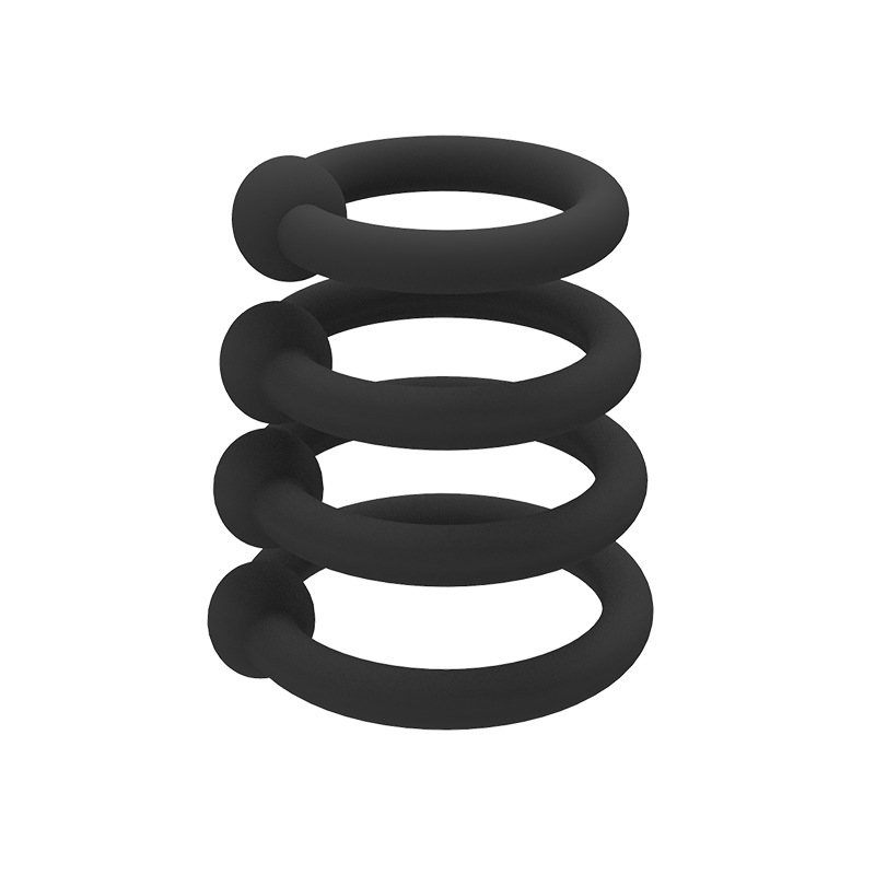4pcs Silicone Cock Rings Kit