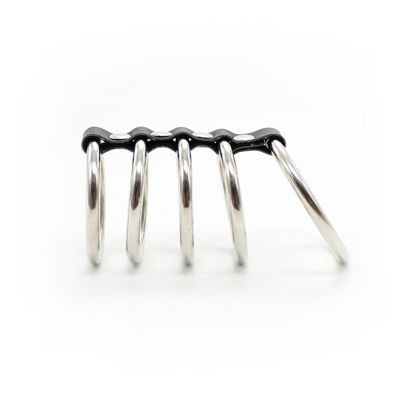 5 Metal Rings Cock Ring