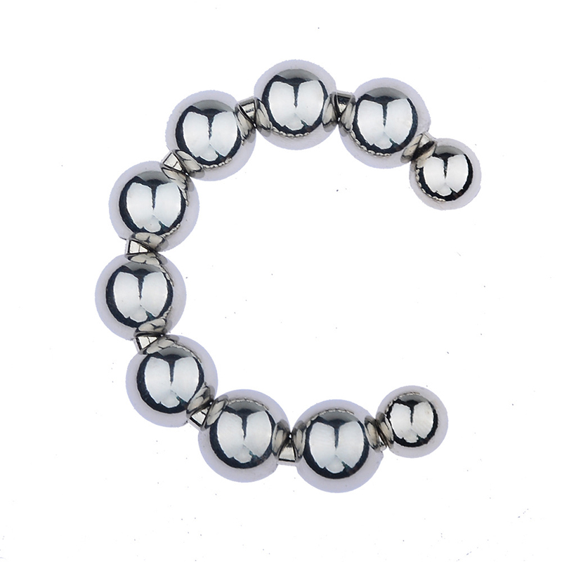 Opening Cock Ring with Full Removable Beads