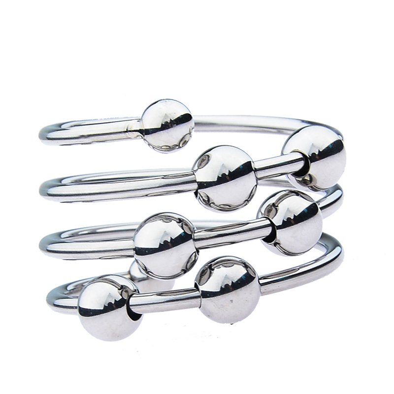 Spiral Cock Ring with 6 Beads